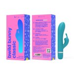 B Swish Bwild Classic Bunny Jade – dwusilnikowy masażer intymny, wodoodporny, 15,2 cm, 5 programów