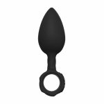 Bathmate Anal Training Plugs zestaw 3 anatomicznych korków silikonowych z pętlą, różne rozmiary