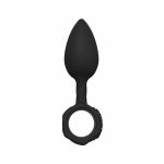 Bathmate Anal Training Plugs zestaw 3 anatomicznych korków silikonowych z pętlą, różne rozmiary