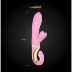 Gvibe Grabbit Pink – wielofunkcyjny model z 3 silnikami, silikon medyczny, 6 trybów