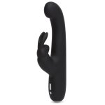 Happy Rabbit G-Spot Slim Black – smukły masażer punktu G, silikonowy, czarny, 15 trybów