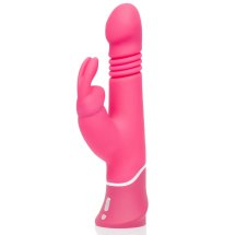 Happy Rabbit Thrusting Pink – zaawansowany wibrator z systemem pulsacyjnym, podwójny silnik