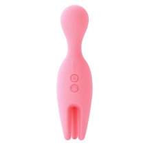 Svakom Nymph Pink – wielofunkcyjny masażer silikonowy z potrójną końcówką, 156 mm