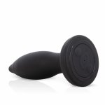 The Screaming O Vibrating Plug Black – wibrujący korek silikonowy z pilotem, 20 trybów