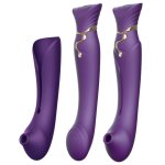 ZALO Queen Set Twilight Purple – model z funkcją pulsacji PulseWave i ogrzewania