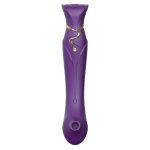 ZALO Queen Set Twilight Purple – model z funkcją pulsacji PulseWave i ogrzewania