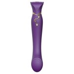 ZALO Queen Set Twilight Purple – model z funkcją pulsacji PulseWave i ogrzewania