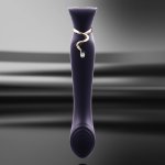 ZALO Queen Set Twilight Purple – model z funkcją pulsacji PulseWave i ogrzewania