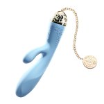 ZALO Rosalie Royal Blue – elegancki model dwusilnikowy, 24K złoto, Bluetooth, 20 cm
