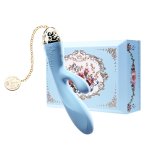ZALO Rosalie Royal Blue – elegancki model dwusilnikowy, 24K złoto, Bluetooth, 20 cm