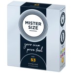 Mister Size Prezerwatywy 53 mm – 3 sztuki, dopasowany rozmiar, gładka powierzchnia