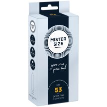 Mister Size Prezerwatywy 53 mm 10 szt. – dopasowany rozmiar, bezpieczna powierzchnia