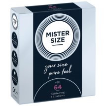 Mister Size Prezerwatywy 64 mm 3 szt. – indywidualny rozmiar, komfort i ochrona