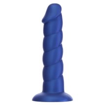 Addiction Fantasy Unicorn Blue 20 cm – silikonowy model z przyssawką, niebieski, miniwibrator