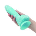Addiction Luke Glow in the Dark Blue 19 cm – silikonowy model z przyssawką, świecący