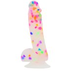 Addiction Party Marty silikonowy model konfetti 19 cm z przyssawką i miniwibratorem