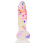 Addiction Party Marty silikonowy model konfetti 19 cm z przyssawką i miniwibratorem