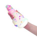 Addiction Party Marty silikonowy model konfetti 19 cm z przyssawką i miniwibratorem