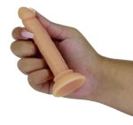Addiction Tino Model 13 cm silikonowy z przyssawką i miniwibratorem, kompaktowy