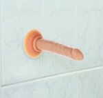 Addiction Tino Model 13 cm silikonowy z przyssawką i miniwibratorem, kompaktowy