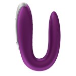 Satisfyer Double Fun Violet model dla par, aplikacja, pilot, wodoodporny, 2 silniki
