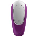 Satisfyer Double Fun Violet model dla par, aplikacja, pilot, wodoodporny, 2 silniki