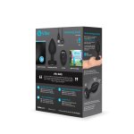 b-Vibe Vibrating Jewel Plug M/L Black Diamond model z pilotem, 15 programów