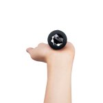 b-Vibe Vibrating Jewel Plug M/L Black Diamond model z pilotem, 15 programów