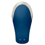 Satisfyer Double Love Blue urządzenie intymne dla par, pilot, aplikacja, IPX7