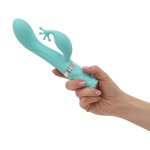 Pillow Talk Kinky Teal dwusilnikowy model punktu G i łechtaczki, silikon medyczny, system PowerBullet