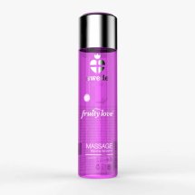 Swede Fruity Love Massage Sweet Raspberry Rhubarb 120ml – olejek do masażu, wegański, malina i rabarbar