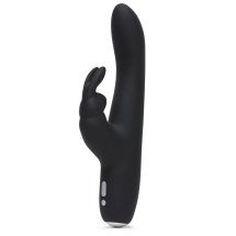 Fifty Shades of Grey Greedy Girl Slimline Rabbit – silikonowy model USB, 15 trybów, czarny