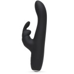 Fifty Shades of Grey Greedy Girl Slimline Rabbit – silikonowy model USB, 15 trybów, czarny