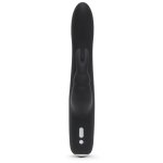 Fifty Shades of Grey Greedy Girl Slimline Rabbit – silikonowy model USB, 15 trybów, czarny