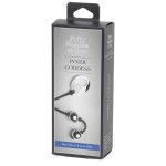 Fifty Shades of Grey Inner Goddess Mini – kulki Kegla srebrne 85g, silikon, wodoodporne