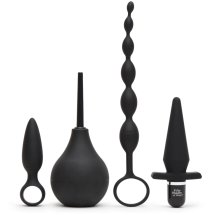 Fifty Shades of Grey Pleasure Overload Starter Kit – 4-elementowy zestaw akcesoriów czarny