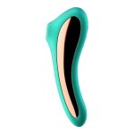 Satisfyer Dual Kiss Green dwustronny model do masażu intymnego z technologią Air Pulse, zielony