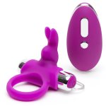 Happy Rabbit Pierścień Silikonowy z Pilotem 30 trybów wibracji, zdalne sterowanie