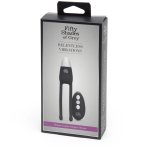Fifty Shades of Grey Relentless Vibrations – bezprzewodowy system intymny USB, pilot, czarny