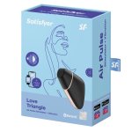 Satisfyer Love Triangle Black – model z systemem Air Pulse i Bluetooth, kompaktowy