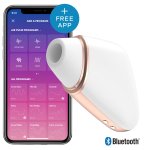 Satisfyer Love Triangle White – urządzenie z technologią Air Pulse, biel, aplikacja