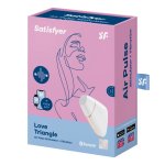 Satisfyer Love Triangle White – urządzenie z technologią Air Pulse, biel, aplikacja