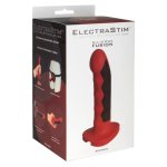 ElectraStim Komodo Silicone Fusion – system elektro-stymulacji z przyssawką, czerwony, prążkowany