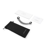 Le Wand Bow stalowy model dwustronny anatomiczny 17,8 cm, masażer z żebrowaniem