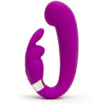Happy Rabbit G-Spot Clitoral Curve – model z podwójną stymulacją, fioletowy, 15 trybów