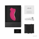 Lelo Sona 2 Cerise – soniczny stymulator z 12 trybami, wodoodporny, szeroki otwór