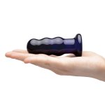 Glas Beaded Plug Szklany z Wibracjami i Pilotem 9 cm – borokrzemowe szkło, USB, regulacja