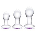 Glas Bling Bling Szklany Zestaw do Treningu – 3 rozmiary, stożkowe aplikatory, borokrzemowe szkło