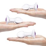 Glas Bling Bling Szklany Zestaw do Treningu – 3 rozmiary, stożkowe aplikatory, borokrzemowe szkło