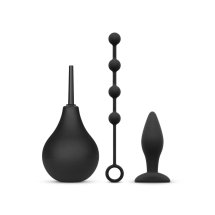 Nexus Anal Beginner Kit – zestaw silikonowych akcesoriów startowych, gruszka, zatyczka, koraliki